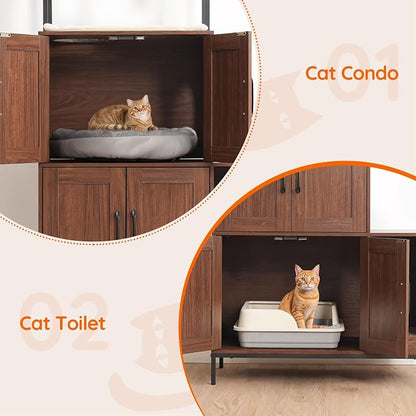 HOOBRO Litter Box Enclosure, Litter Box Furniture - Image 8