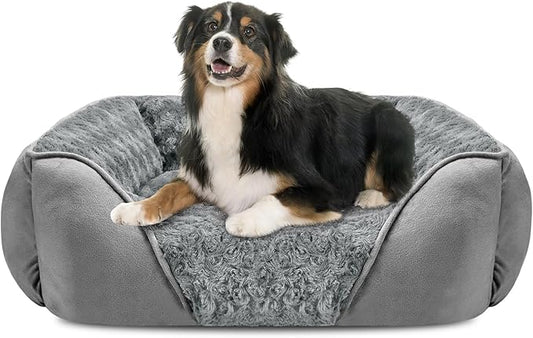 INVENHO X-Large Dog Bed Rectangle Washable Orthopedic Soft Calming Sleeping by INVENHO