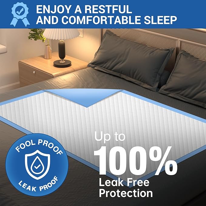 Bed Pads Disposable 40"X60" Super Absorbent Pee Pads, Oversized Underpads - Image 6