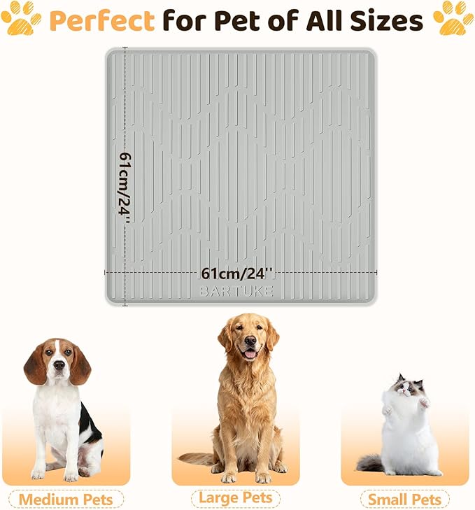 Silicone Cat & Dog Food Mat, Pet Placemat - Image 4