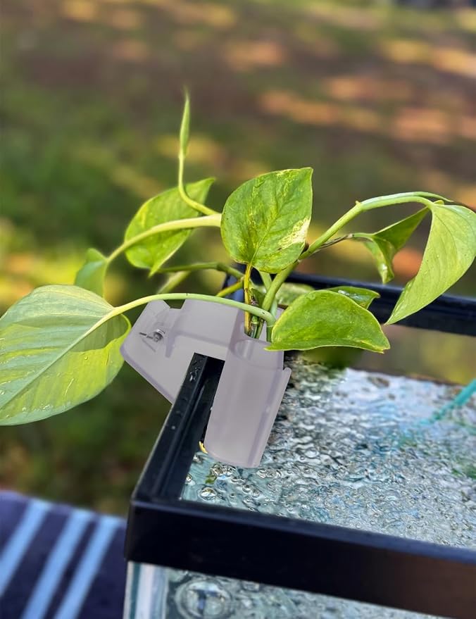 4 Pk Upgraded Aquarium Plant Holder, 3-Hole Hanging Aquarium Plant Holder - Image 5