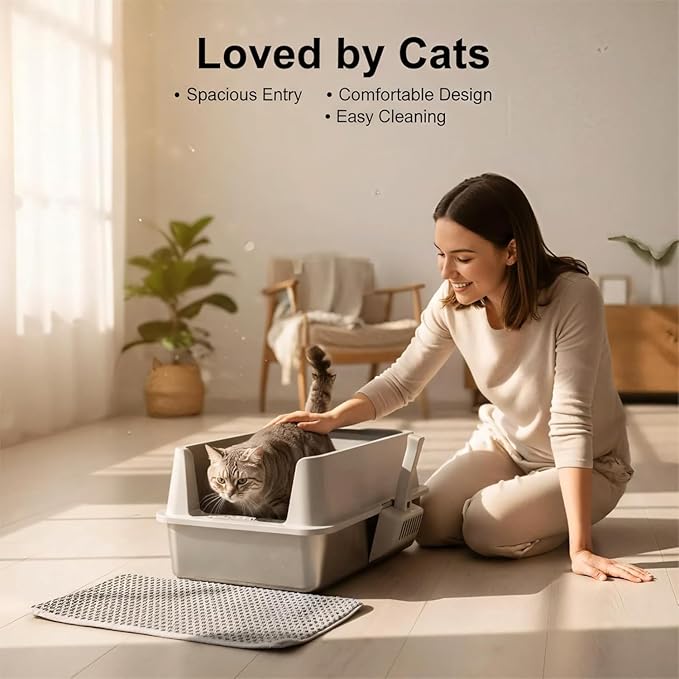 2PACK Stainless Steel Cat Litter Box - Image 9