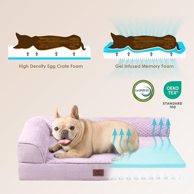 EHEYCIGA XXL Dog Bed Memory Foam, Orthopedic Giant Dog Bed Jumbo - Image 4