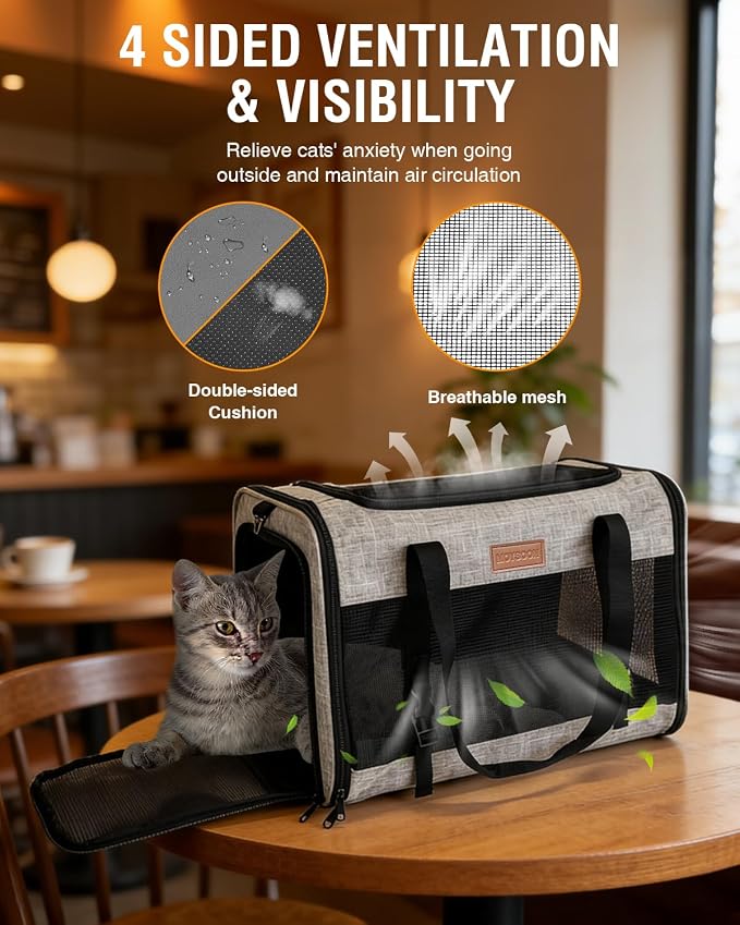 PETUX Large Pet Carrier for Large Cats ＆ Small Dogs - Image 3