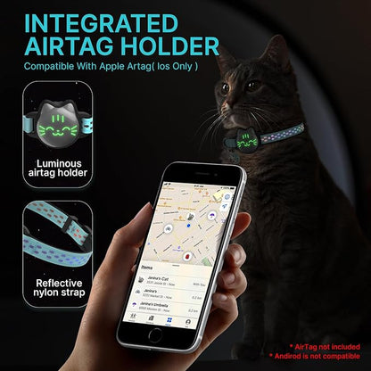 Waterproof Airtag Cat Collar, Breakaway Cat Airtag Collar - Image 5