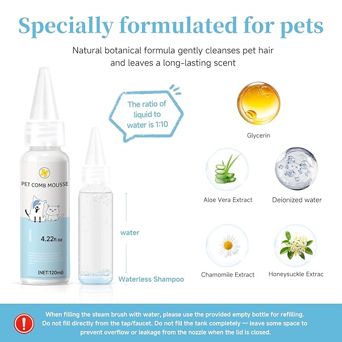 Pet Steam Brush for Dog & Cat - Image 3