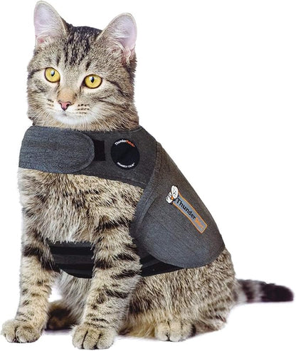 ThunderShirt Classic Cat Anxiety Jacket, Solid Gray by ThunderShirt