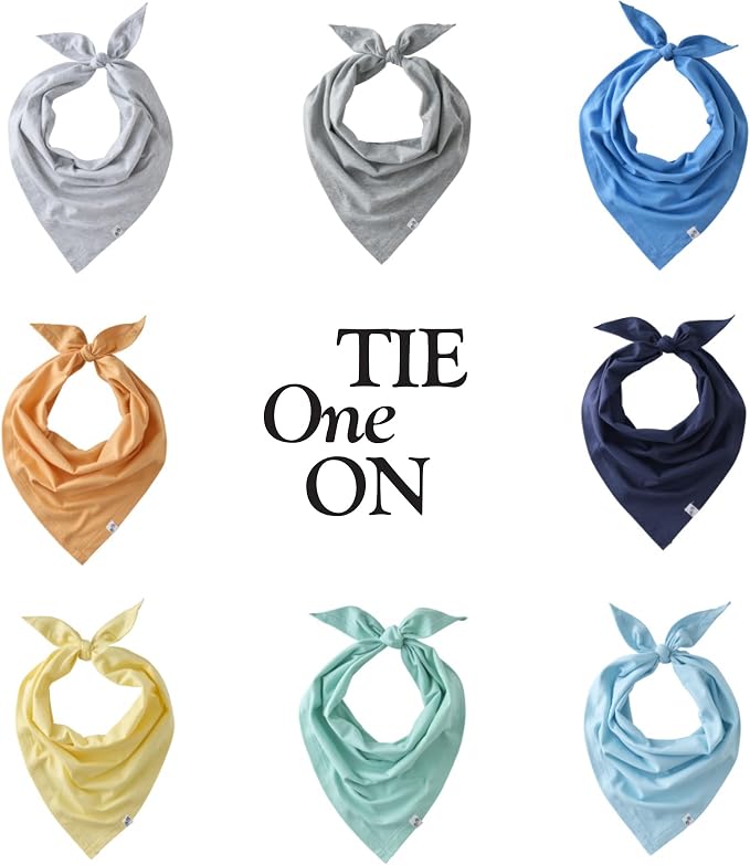 Bandit - The PET Bandana, 8 Pack 100% Organic Cotton Pet Bandanas Clothes - Image 3