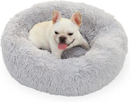 Calming Dog Bed for Medium Dogs Washable Donut 30 inches Anti-Slip Pet Bed by nononfish