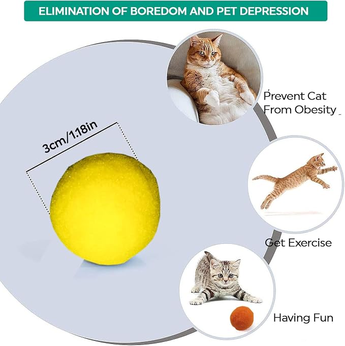 Premium Soft Pom Pom Balls for Kittens - Image 7