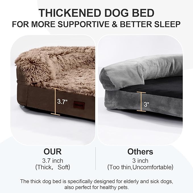 Orthopedic Dog Beds for Extra Large Dogs, Removable Washable Cover, Waterproof - Image 3