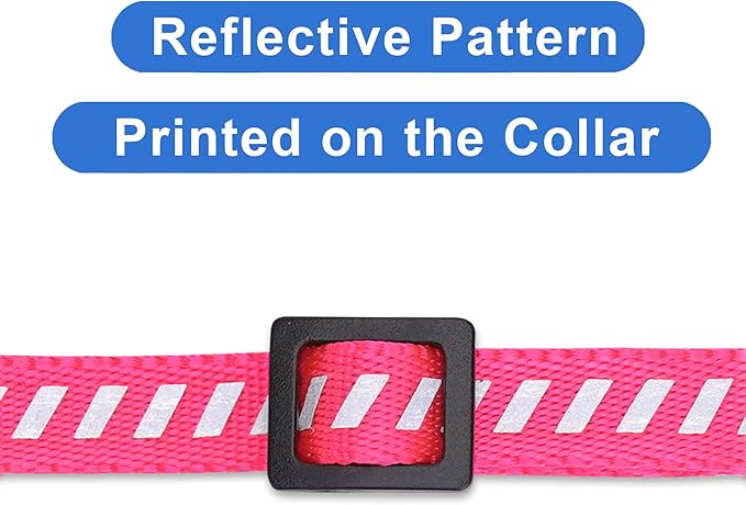 Pawtitas Personalized Pink Reflective Cat Collar – Adjustable Custom Collar - Image 6