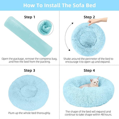 Cat Beds for Indoor Cats, 24 Inch Dog Bed for Small Melium Large Dogs, - Image 6
