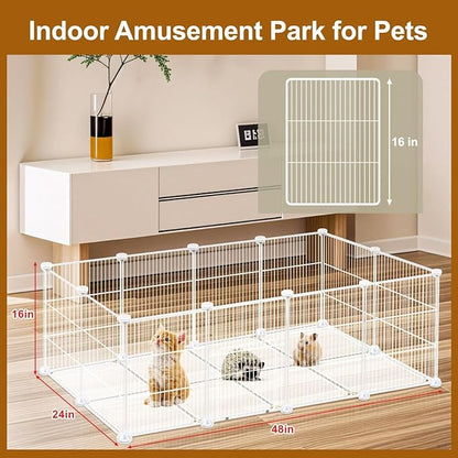 20 Panels Small Animal Playpen, Pet Playpen, C&C Cage - Image 4