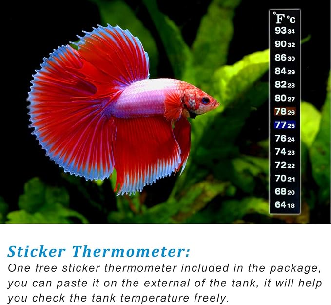 PULACO 25Watt Mini Aquarium Submersible Betta Heater - Image 5