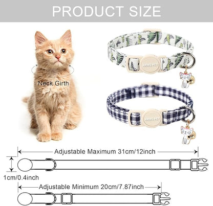 ARING PET 2 Pack Cat Collar-Cute Cotton Cat Collar - Image 5