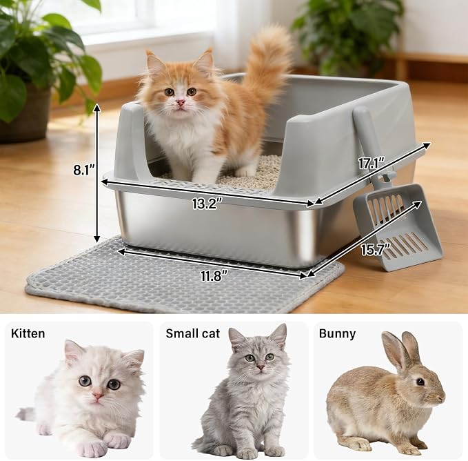 Stainless Steel Litter Box - Image 2