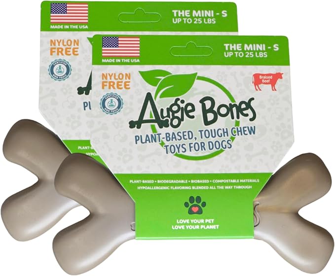 2-Pack Non-Toxic Dog Toys by AugieBones