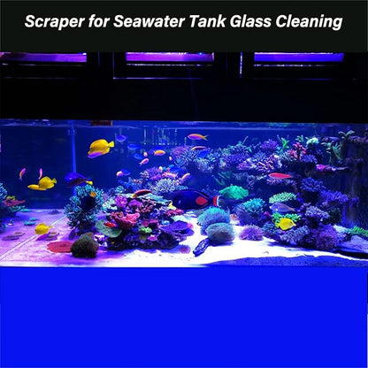 Algae Scraper for Glass Aquarium, Long Handle Fish Tank Algae Scraper - Image 3