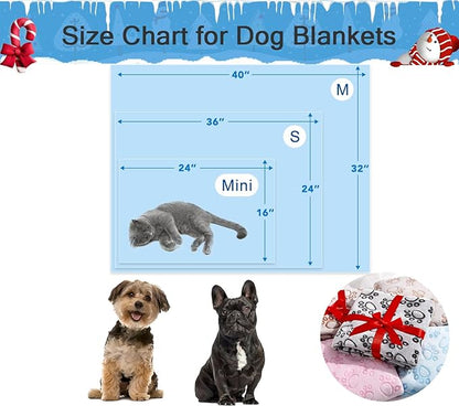 Blue Dog Blanket for Puppy Accesssories Boy, Washable Soft Puppy Essentials - Image 6