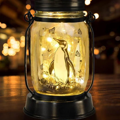 Penguin Gifts for Women/Men Penguin Solar Lanterns Mom Birthday Animal Lovers - Image 8