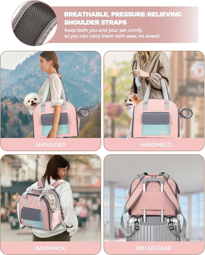 Expandable Cat & Small Dog Carrier Backpack, Soft-Sided Airline-Approved Pet - Image 5
