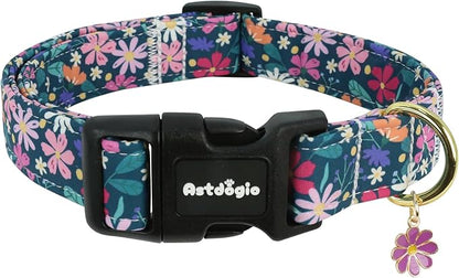 Dog Collar for Small Dogs, Spring Dark Green Dog Collars by Unknown