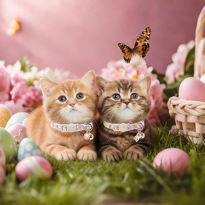 2 Pack Easter Cat Collars - Image 2