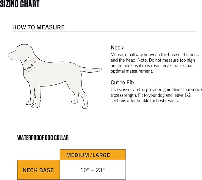 Carhartt Fully Adjustable Waterproof Dog Collar, Hunter Orange, One Size - Image 4