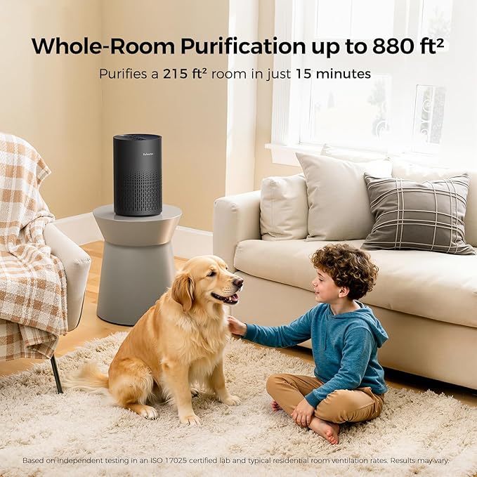 Purivortex Air Purifiers for Bedroom, Quiet Air Purifier - Image 2