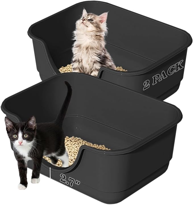2 Pack Low Entry Small Litter Box by Unknown