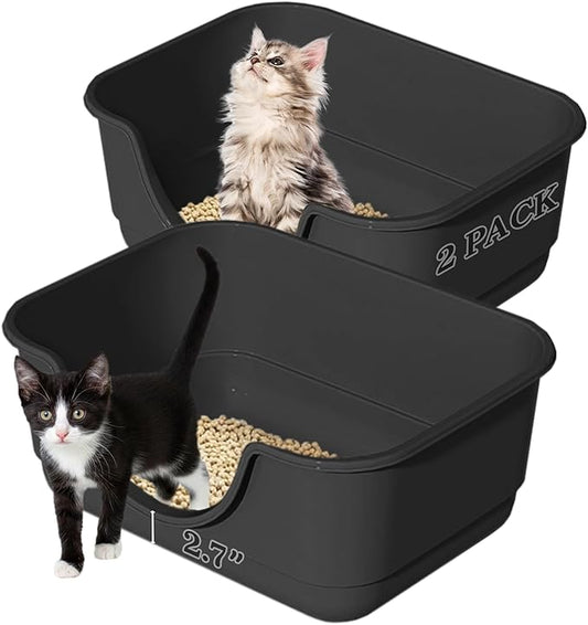 2 Pack Low Entry Small Litter Box by Unknown