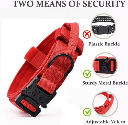 Tactical Dog Collar, Adjustable Military Training Nylon Dog Collar - Image 4