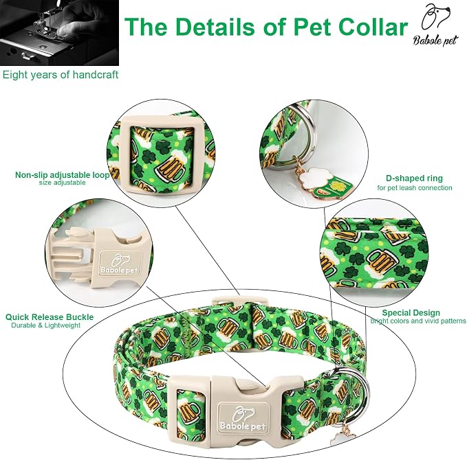 St Patricks Day Dog Collar for Small Dogs - Image 4