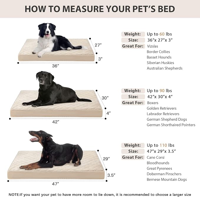 WNPETHOME Orthopedic XL Dog Beds Large Sized Dog, Waterproof Extra Large Dogs - Image 5