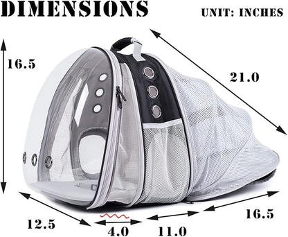 Dual Expandable Cat Backpack Carrier, Fit up to 20 lbs, Expandable Pet Carrier - Image 3