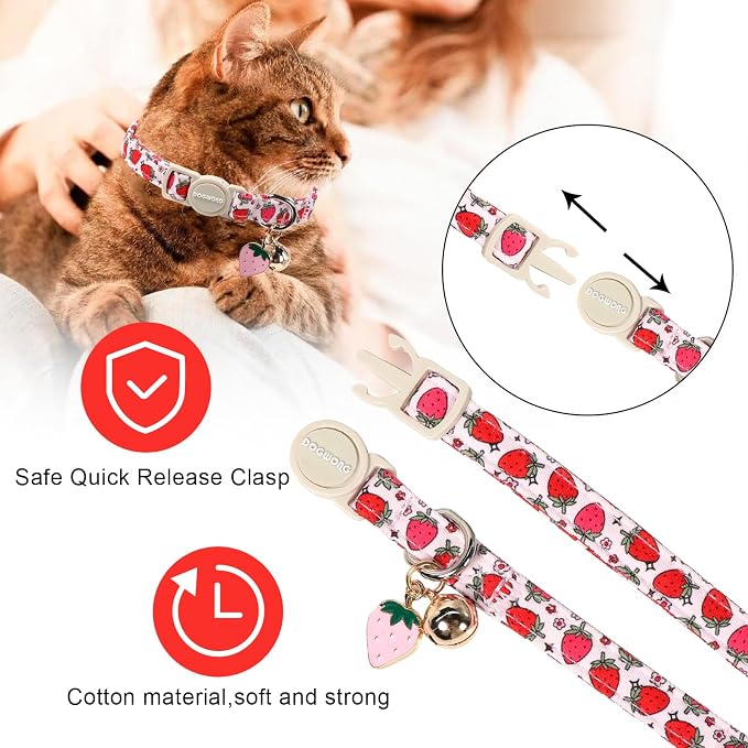 2 Pack Bee Cat Collars Breakaway - Image 3