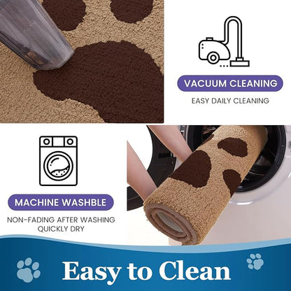 Buganda Dog Door Mat for Muddy Paws, Absorbent Dirt Trapper Washable Indoor - Image 7