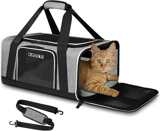 Petskd Pet Carrier 17x12x8.5 JetBlue Allegiant Airline Approved, Pet Travel by Petskd