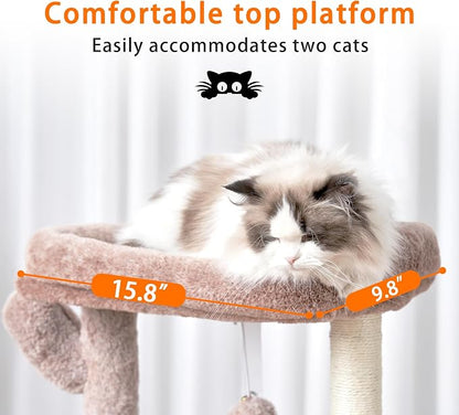 Heybly Cat Tree, 39.4 Inches Tower Condo - Image 3