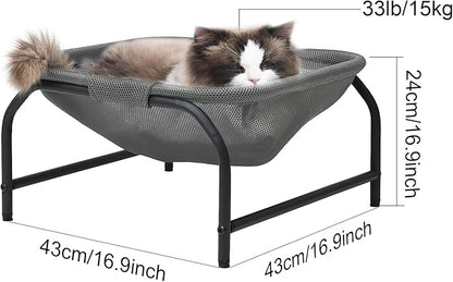 Cat Bed Cat Hammock Dog Bed Pet Square Hammock Bed Free-Standing Kitty Sleeping - Image 4