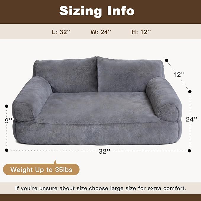 Cat Beds for Indoor Cats, Cat Couch Bed, Cute Cats Sofas for Medium Pets - Image 2