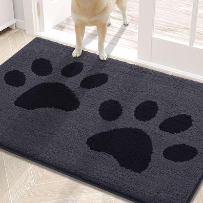 Buganda Dog Door Mat for Muddy Paws, Absorbent Dirt Trapper Washable Indoor by Buganda