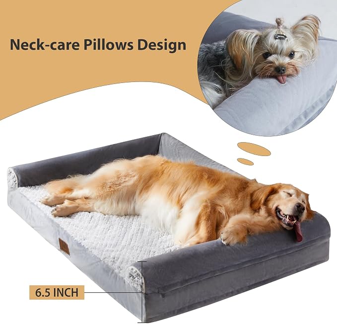 WNPETHOME Orthopedic Dog Beds for Extra Large Dogs, Waterproof Memory Foam XL - Image 3