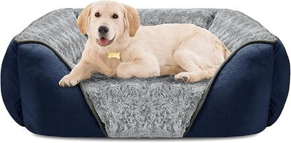 INVENHO Large Dog Bed Rectangle Washable Orthopedic Soft Calming Sleeping by INVENHO