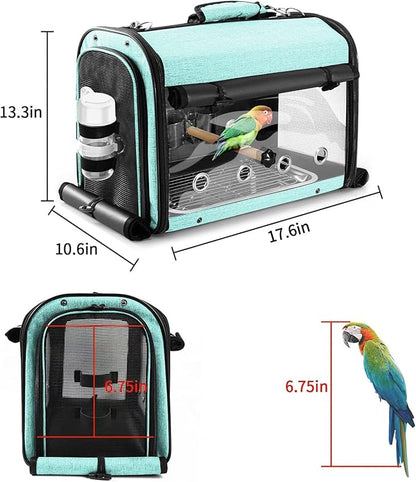SUERTREE Bird Carrier Bag Bird Travel Cage - Image 6