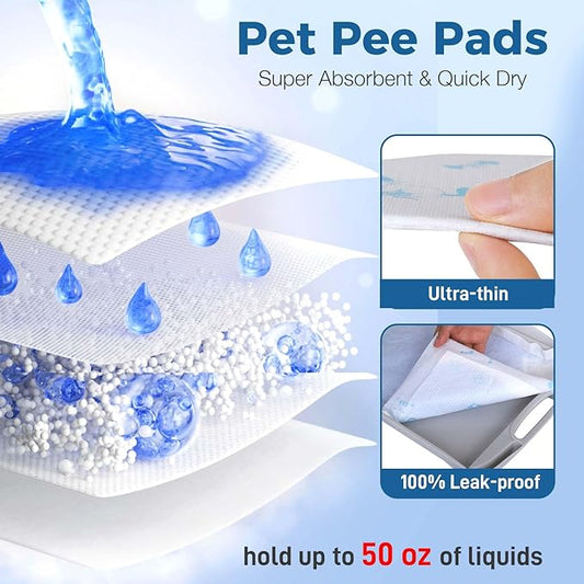 Cat Pads 25 ct Super Absorbent Pet Pee Pads Compatible - Image 2
