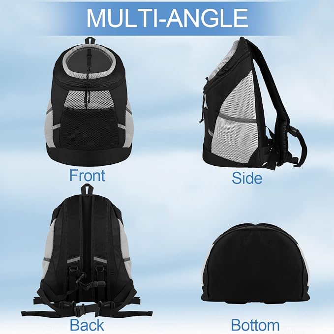 SMONT Dog Backpack Carrier Pet Lightweight Dog Carrier Backpack Small Dog Front - Image 8