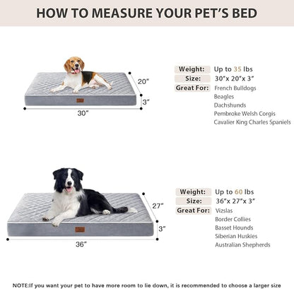 WNPETHOME Orthopedic Dog Bed Medium Size Dog, Waterproof Medium Dogs Bed - Image 6