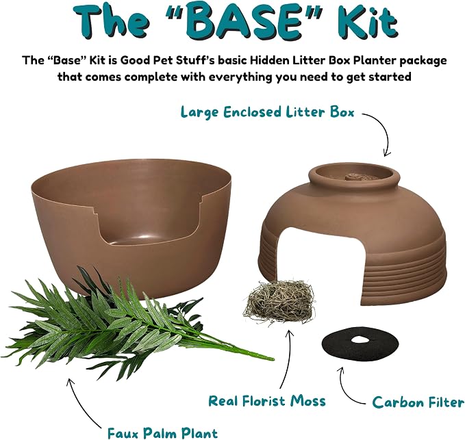 Good Pet Stuff Hidden Litter Box Planter, Decorative Cat Litter Enclosure - Image 6